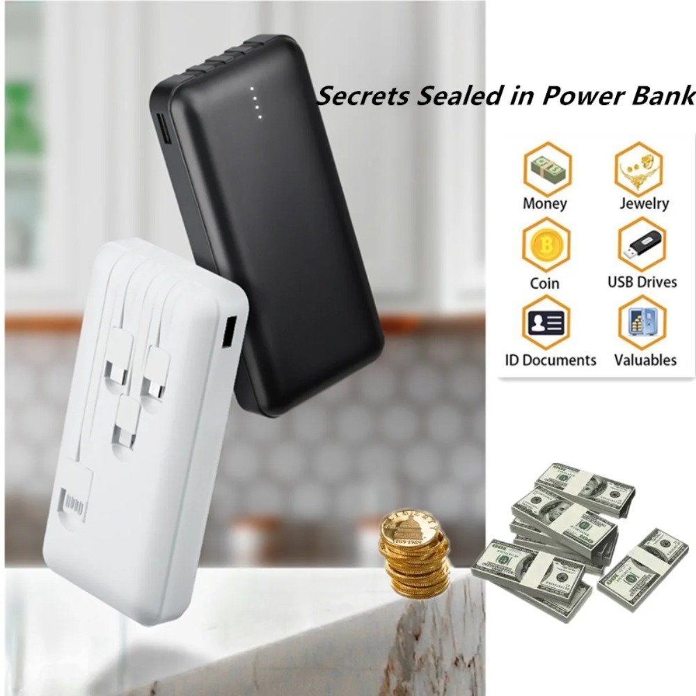 Smoking & Vaping Accessories - Portable Power Bank-shaped Storage Box Can