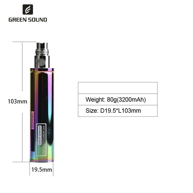 GS Ego 3 III 3200mAh Battery V - Vape Accessory 评论和价格